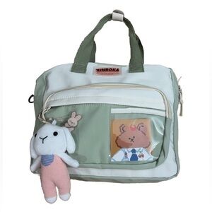 New Kawaii Xinboka Shoulder Bag School Weekend Sleepover Travel Bunny Bear Gift